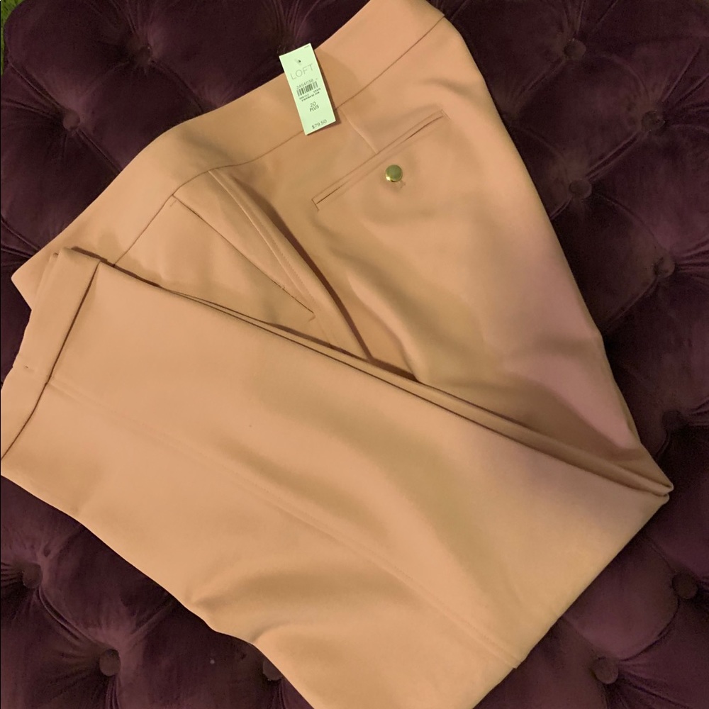 Pink Slacks from The Loft